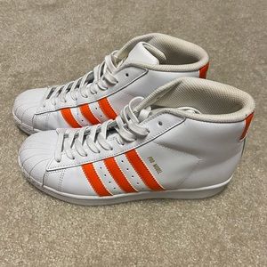 Adidas high tops. Unisex worn once